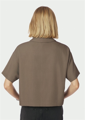 Madicken structure bluse Taupe Neo Noir 
